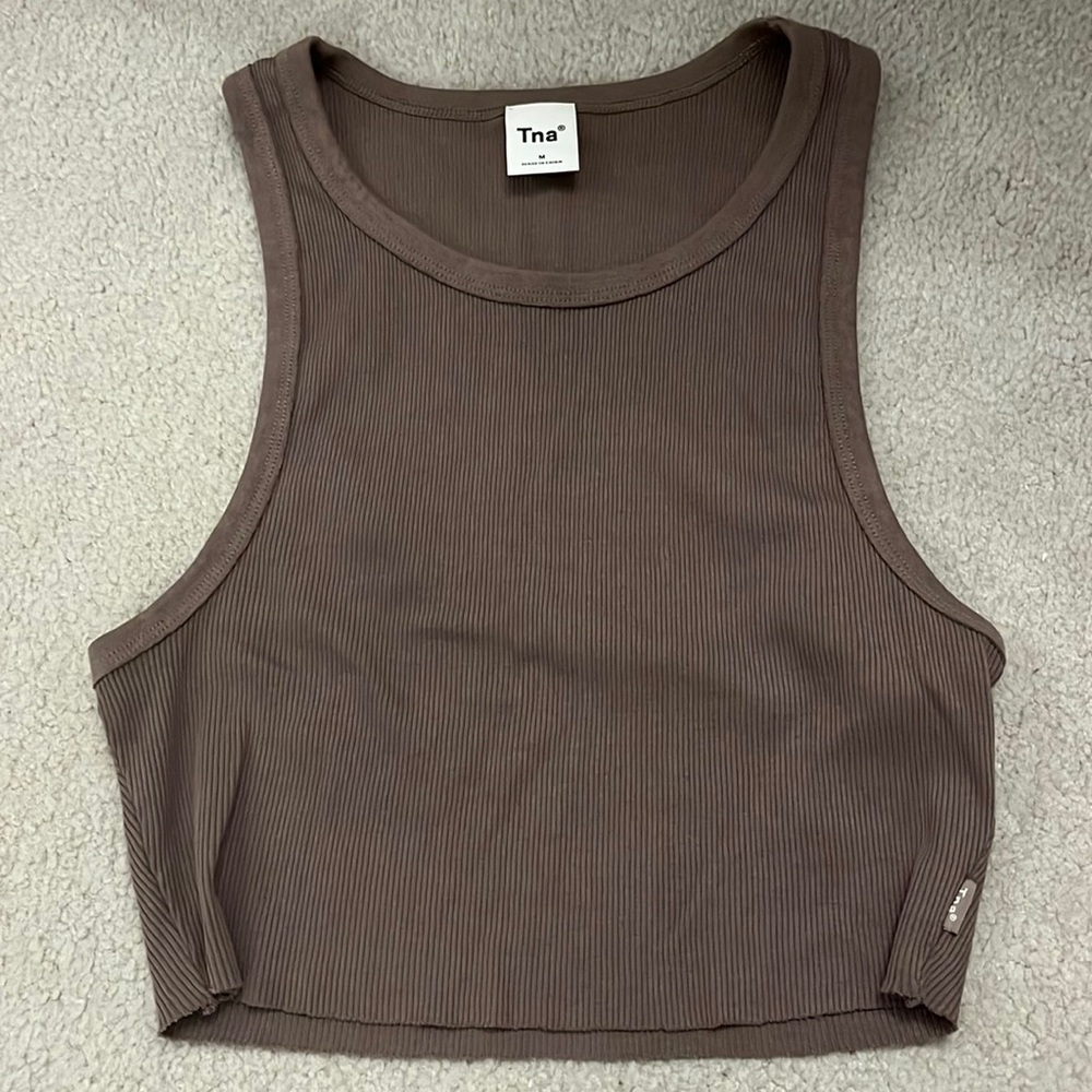 Ribbed crop tank